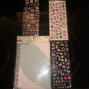 NEW bundle of Agenda 52 planner stickers & refill paper